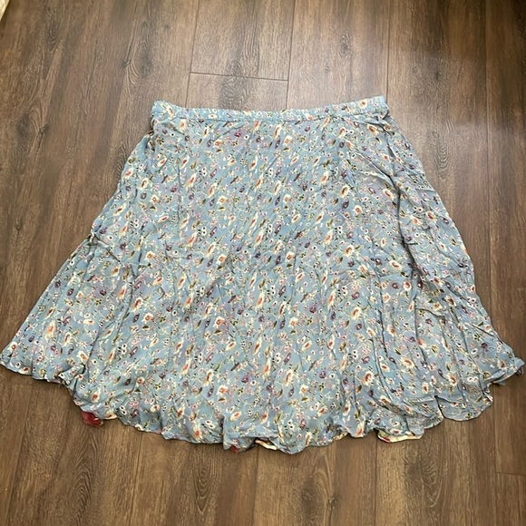 Boho Reversible Maxi Floral Skirt Size 3X - Picture 3 of 12